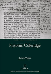 Platonic Coleridge book cover