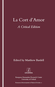 La Cort d'Amor: A Critical Edition book cover