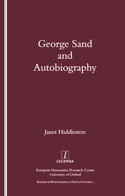 George Sand and Autobiography book cover