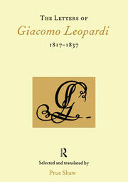 The Letters of Giacomo Leopardi 1817-1837 book cover