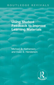 Using Student Feedback to Improve Learning Materials book cover