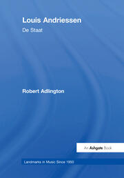 Louis Andriessen: De Staat book cover