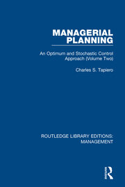 Managerial Planning: An Optimum and Stochastic Control Approach (Volume 2) book cover