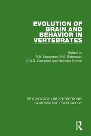Evolution of Brain and Behavior in Vertebrates book cover