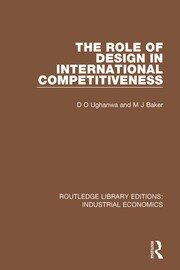The Role of Design in International Competitiveness book cover
