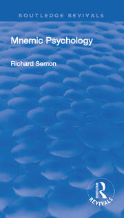 Revival: Mnemic Psychology (1923) book cover