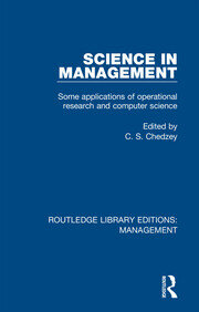 Science in Management: Some Applications of Operational Research and Computer Science book cover