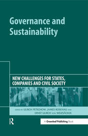 Governance and Sustainability: New Challenges for States, Companies and Civil Society book cover