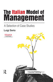The Italian Model of Management: A Selection of Case Studies book cover