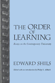 Order of Learning: Essays on the Contemporary University book cover