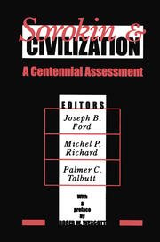 Sorokin and Civilization: A Centennial Assessment book cover