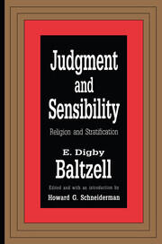 Judgment and Sensibility: Religion and Stratification book cover