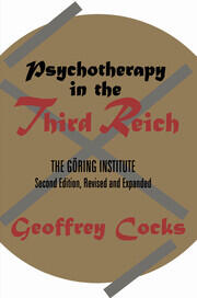 Psychotherapy in the Third Reich book cover