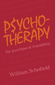 Psychotherapy: The Purchase of Friendship book cover