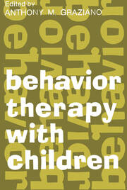 Behavior Therapy with Children: Volume 1 book cover