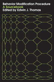 Behavior Modification Procedure: A Sourcebook book cover
