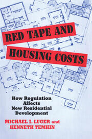 Red Tape and Housing Costs: How Regulation Affects New Residential Development book cover