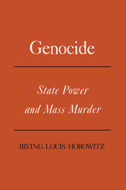 Genocide: State Power and Mass Murder book cover