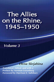 Allies on the Rhine, 1945-1950 book cover