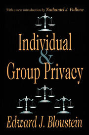 Individual and Group Privacy book cover