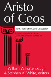 Aristo of Ceos: Text, Translation, and Discussion book cover