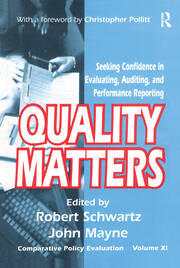 Quality Matters: Seeking Confidence in Evaluating, Auditing, and Performance Reporting book cover