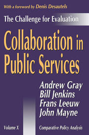 Collaboration in Public Services: The Challenge for Evaluation book cover