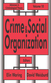 Crime and Social Organization book cover