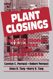 Plant Closings: International Context and Social Costs book cover