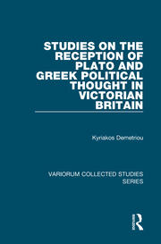 Studies on the Reception of Plato and Greek Political Thought in Victorian Britain book cover