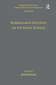 Volume 13: Kierkegaard's Influence on the Social Sciences book cover