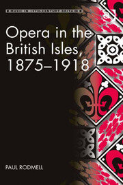 Opera in the British Isles, 1875-1918 book cover