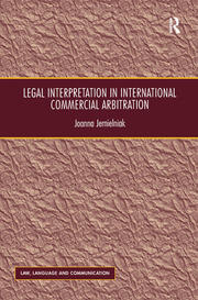 Legal Interpretation in International Commercial Arbitration book cover