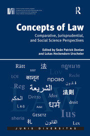 Concepts of Law: Comparative, Jurisprudential, and Social Science Perspectives book cover