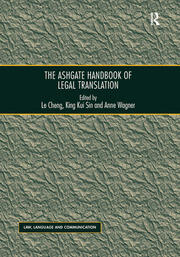 The Ashgate Handbook of Legal Translation book cover