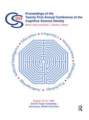 Proceedings of the Twenty-first Annual Conference of the Cognitive Science Society book cover
