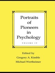 Portraits of Pioneers in Psychology: Volume IV book cover