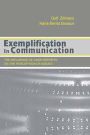 Exemplification in Communication: the influence of Case Reports on the Perception of Issues book cover
