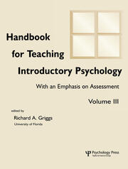 Handbook for Teaching Introductory Psychology: Volume Ii book cover