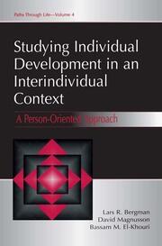 Studying individual Development in An interindividual Context: A Person-oriented Approach book cover