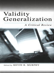 Validity Generalization: A Critical Review book cover
