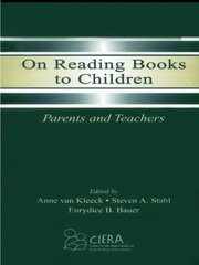 On Reading Books to Children: Parents and Teachers book cover