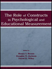 The Role of Constructs in Psychological and Educational Measurement book cover