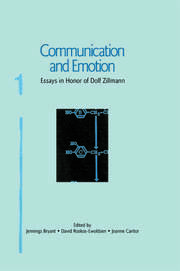 Communication and Emotion: Essays in Honor of Dolf Zillmann book cover