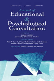 Training in Consultation: State of the Field:a Special Double Issue of journal of Educational and Psychological Consultation book cover