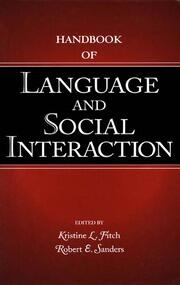 Handbook of Language and Social Interaction book cover