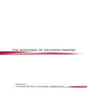 The Routines of Decision Making book cover