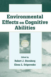 Environmental Effects on Cognitive Abilities book cover