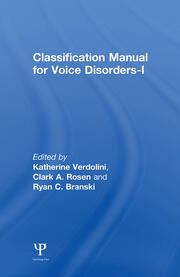 Classification Manual for Voice Disorders-I book cover