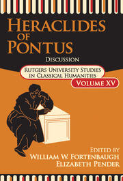 Heraclides of Pontus: Discussion book cover